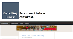 Desktop Screenshot of consultingjunkie.com