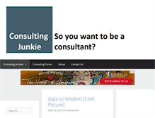 Tablet Screenshot of consultingjunkie.com